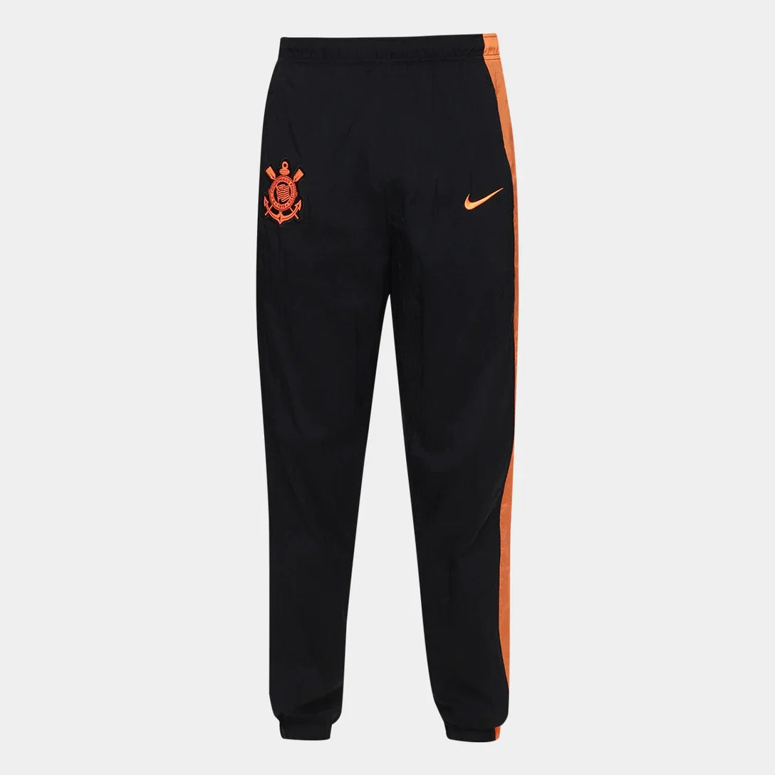 Calça Corinthians III 25/26 Nike Masculina - Preto+Laranja